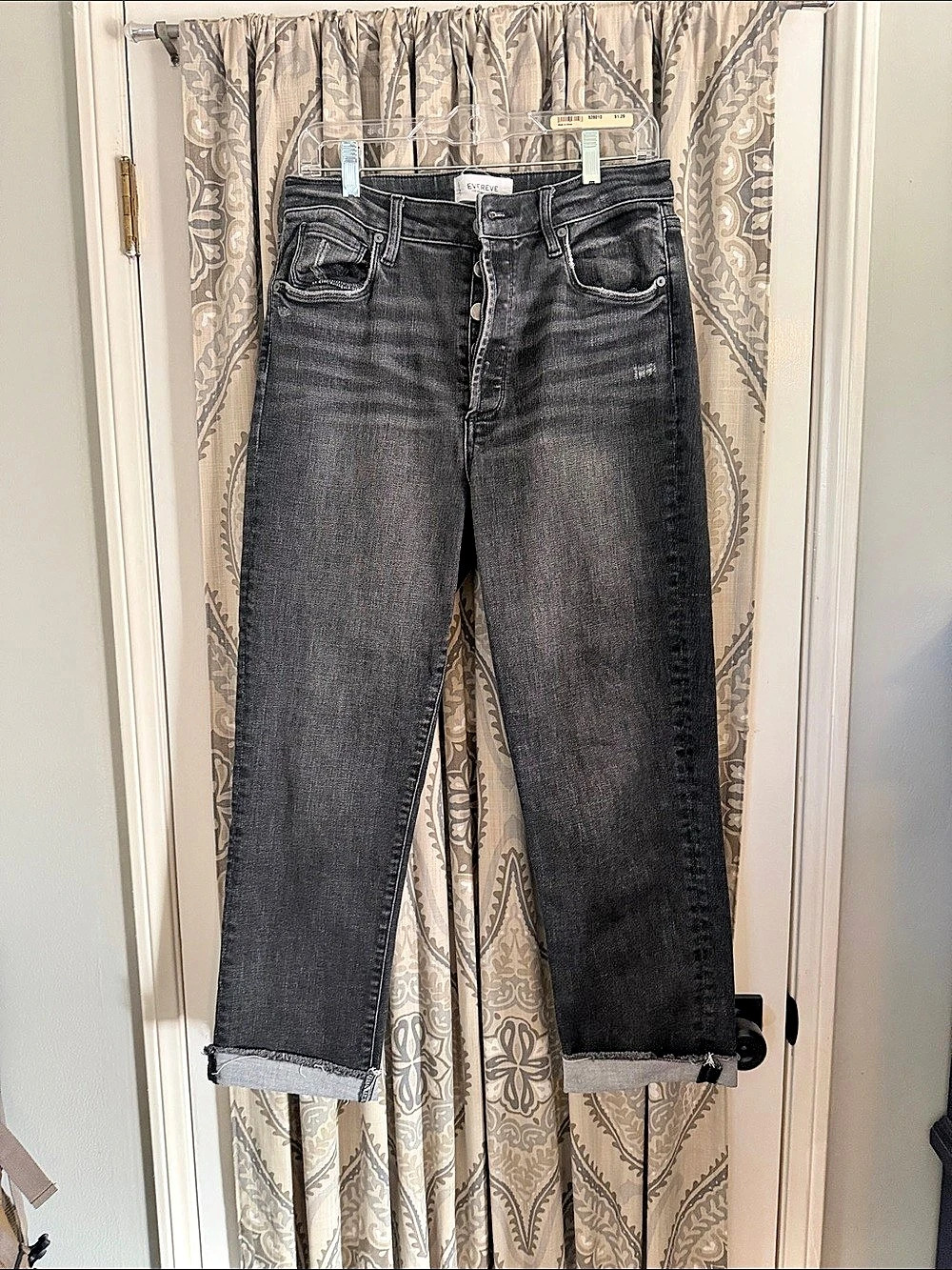 EVEREVE The Ever Straight Leg Jeans Black Waist 30